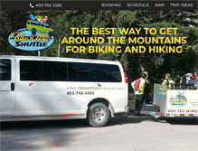 Tablet Screenshot of bikeandhikeshuttle.com